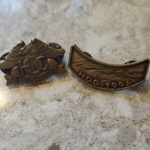 Vintage Harley Davidson Lapel HOG Pins